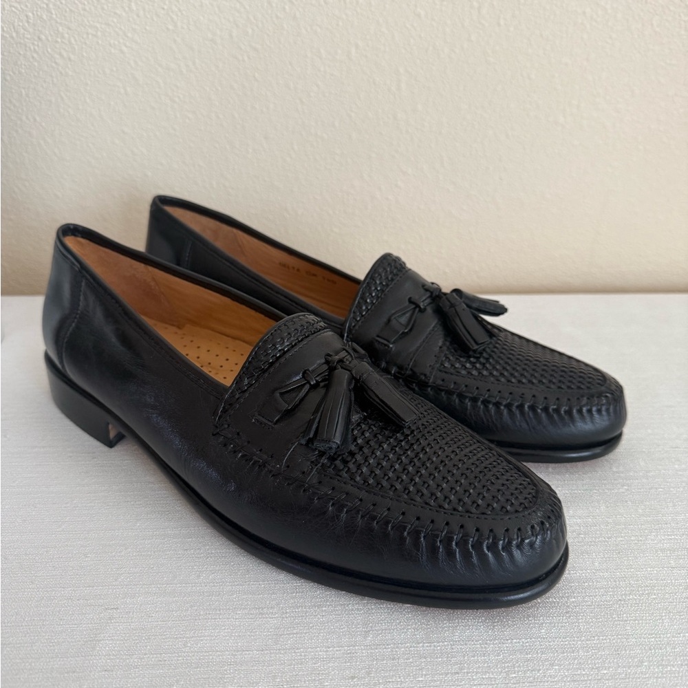 SANDRO Comfort Dress Delta Classic Black Leather Dressy Loafers - Picture 1 of 15